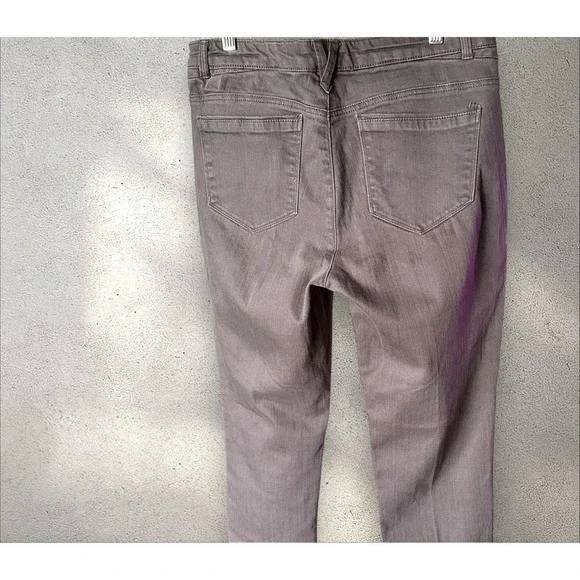Democracy Jeans Womens Flexellent Gray Stretch Mid Rise cropped Size 10 - Picture 2 of 9